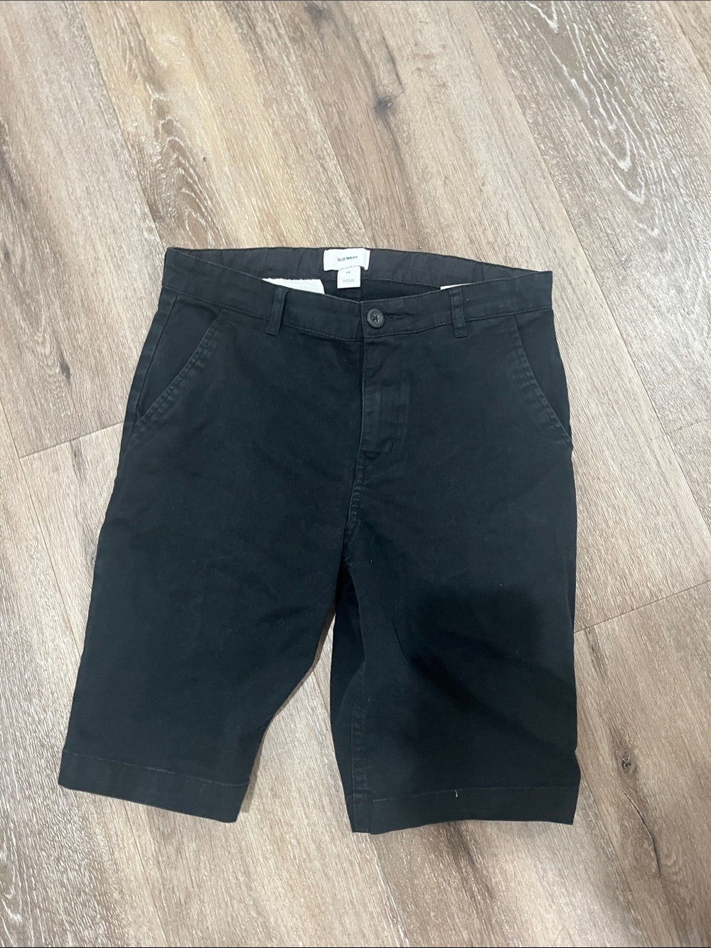 Kids Black Chino Shorts